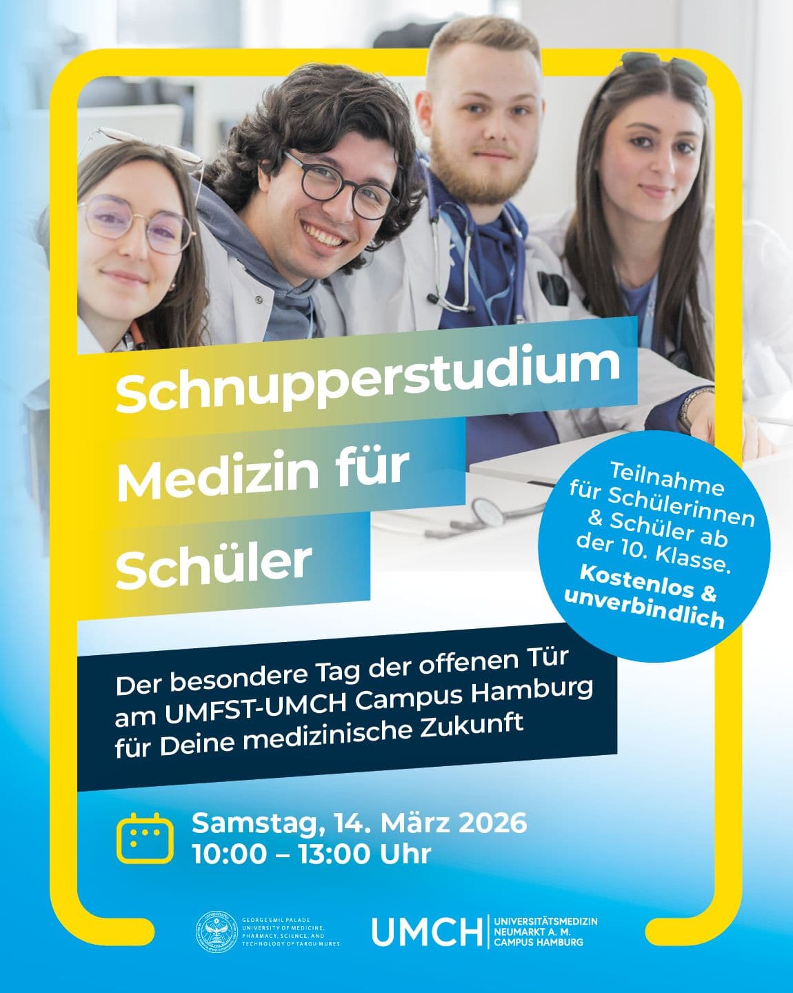 Schnupperstudium Medizin für Schüler