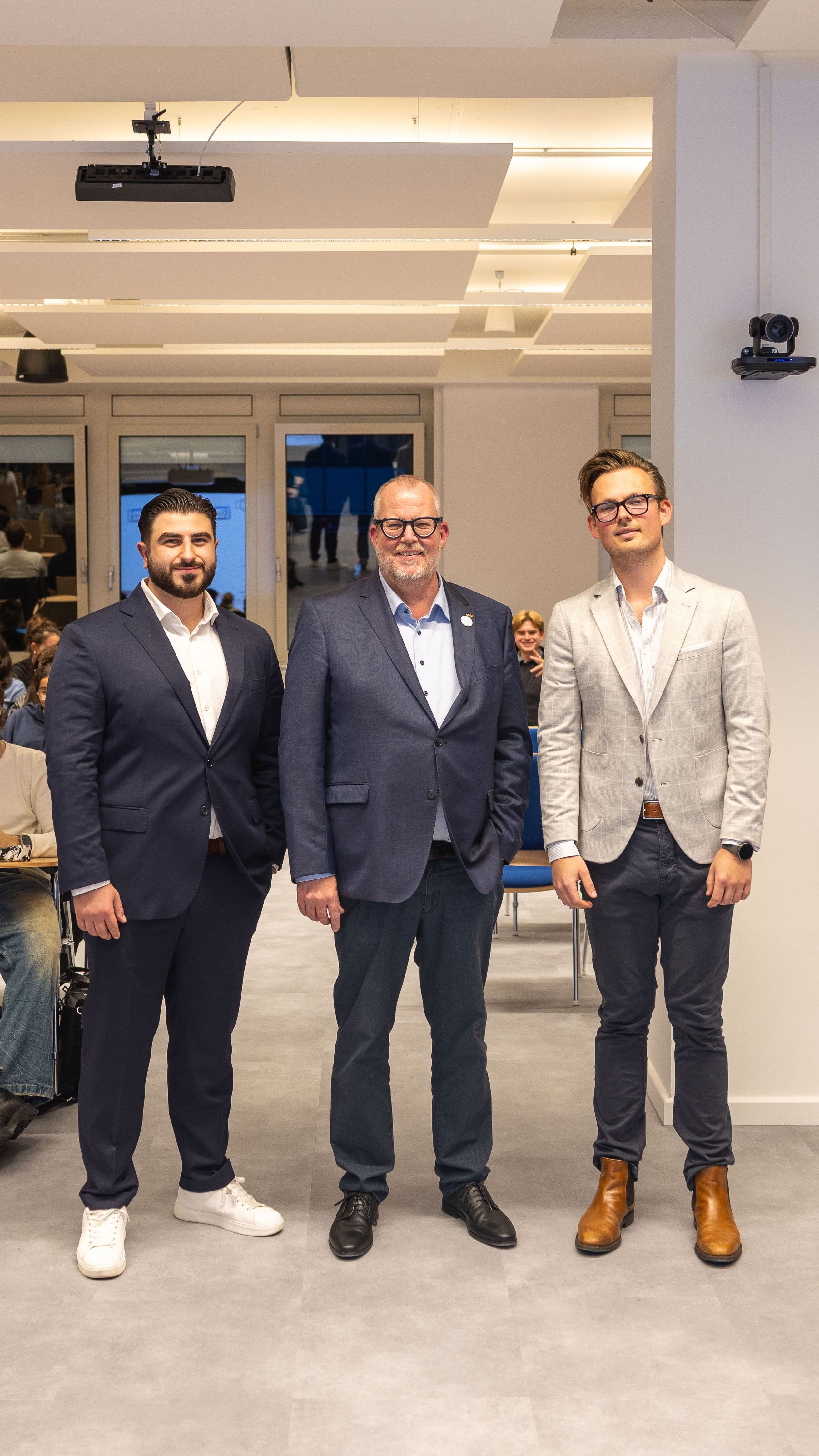 Philipp Richter, Dr. Aref Hesso and Hon.-Prof. Dr. Michael Klein at the UMFST-UMCH event