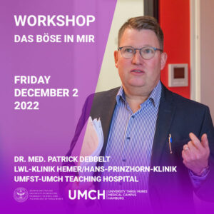 Workshop "Das Böse in mir?" with Dr. med. Patrick Debbelt