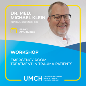 Workshop "Emergency room treatment in trauma patients" mit Dr. med. Michael Klein